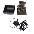 thumbnail image 2 of Tabletop Water Fountain Resin with Cascading Rock Waterfall and LED Lights for Office Home Decor US Plug 110V, 2 of 5