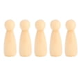 thumbnail image 3 of 10 pcs 75 mm female DIY painting dolls Wooden Children paint figure toy crafts, 3 of 4