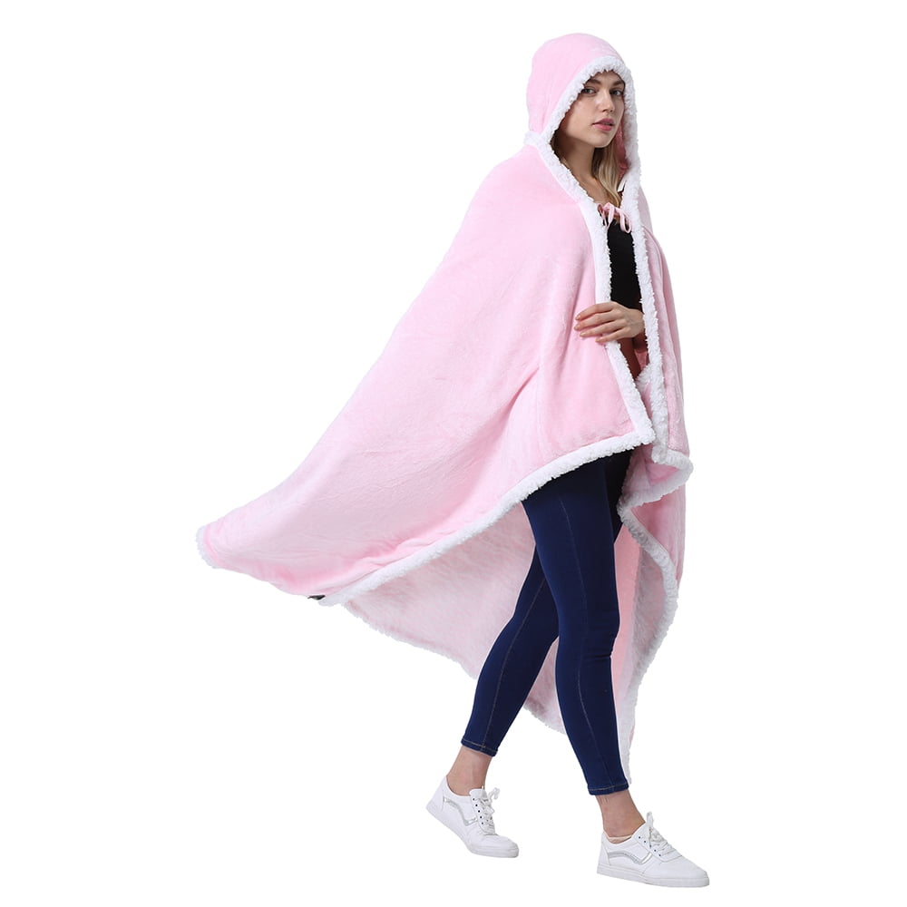 Catalonia Wearable TV Blanket with Sleeves Arms Warm Micro Plush Sherpa Fleece for Adult Large Wrap Throw Robe 72 x 55”