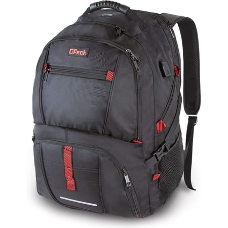 OPACK 18.4 Laptop Backpack Extra Large Backpack TSA Friendly Durable Travel Backpack   Anti theft & Secure  Water-Resistant Big Business College School bag