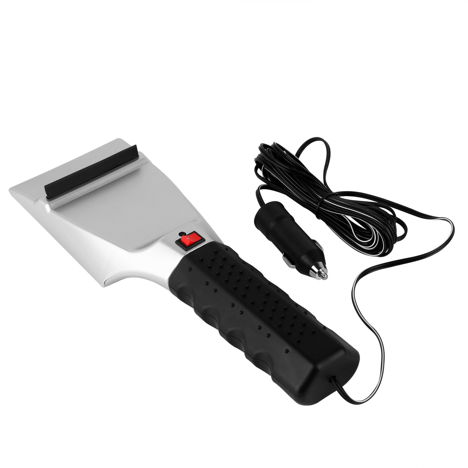 Heated Auto Electric Windshield Ice Scraper W/Flashlight Snow Melter  Removal Car