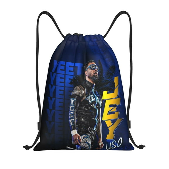 Wres-tler Jey US-0 Drawstring Bag Gym Bag Sports Backpack Sack Sackpack String Bag Cinch Bag For Yoga Travel Beach Shopping Women Men