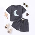 thumbnail image 1 of Chándal de 2 piezas para niños, conjuntos de ropa deportiva para bebés, conjuntos de ropa, camiseta, pantalones cortos, conjunto de verano para niñas pequeñas, 1 of 4