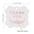 thumbnail image 7 of Inkdotpot Hang Tags Thank You Bridal Shower Favor Bracket Shape Gift Tags Real Rose Gold Foil Bonbonniere Tag Pack Of 100, 7 of 7