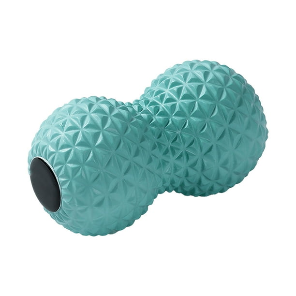 Bola de masaje físico elástica, suave, portátil, compacta, material EVA, práctica y práctica, bolas de liberación muscular para el hogar, doble bola, verde YUNYI BRAND Deportes