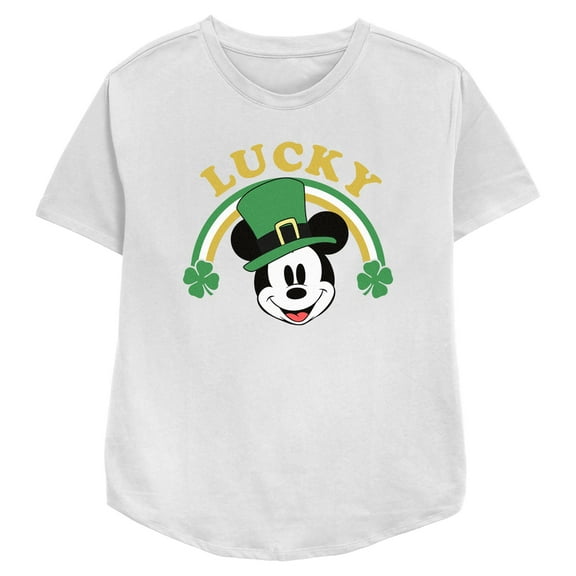 Women's Mickey & Friends Lucky Rainbow  Graphic T-Shirt