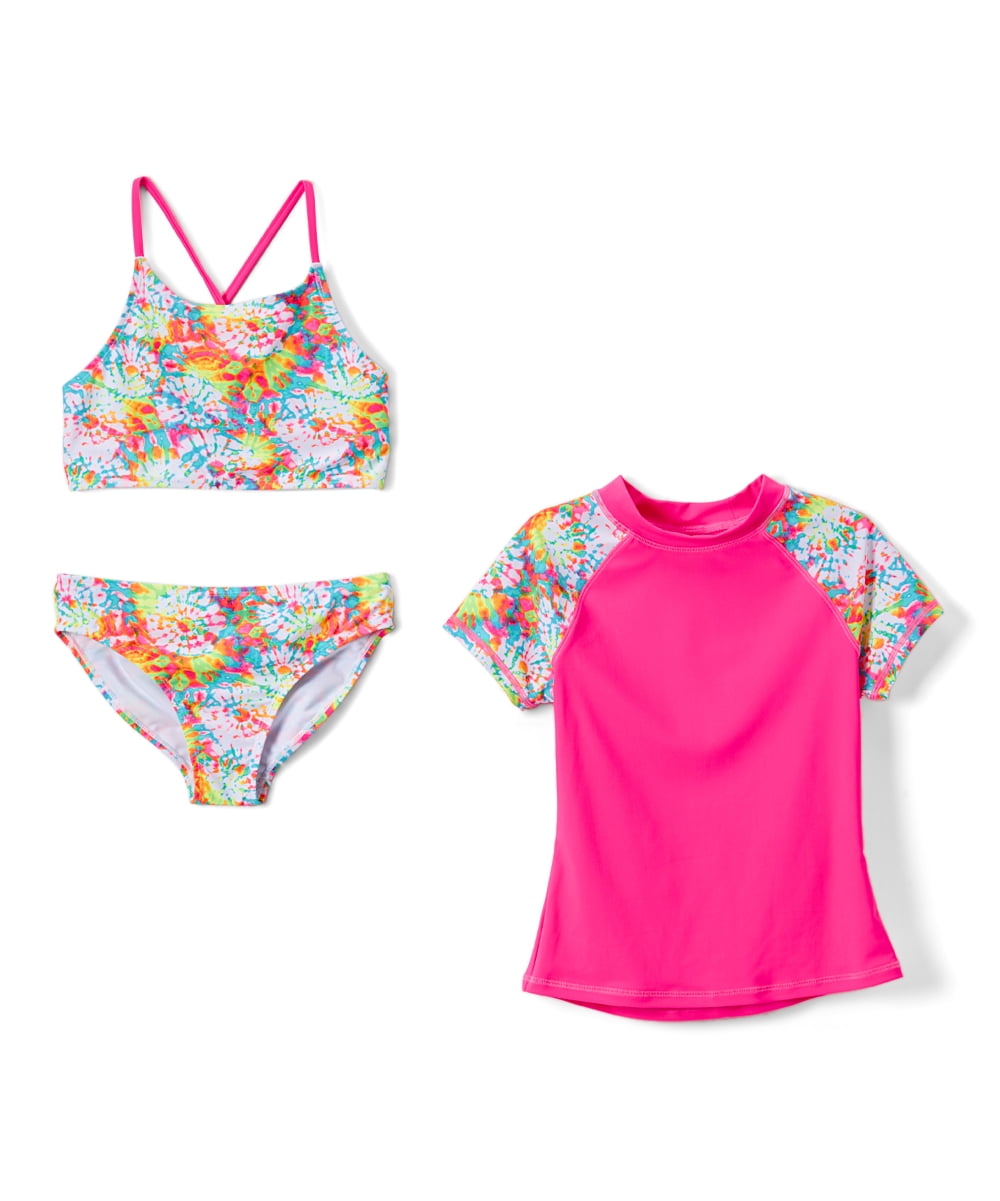 girls 3 piece swim set
