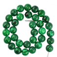 thumbnail image 2 of 12mm Verde De Malaquita De Piedras Preciosas Perlas Sueltas Sintéticos De La Joyería 15inch DIY Macarena Los granos flojos, 2 of 3