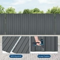 thumbnail image 5 of Heavy Duty & Weather Resistant Corrugated Metal Roofing Panels – 20 Pack Galvanized Steel Roof Sheets, Gray, 5ft (60.63 x 16.77 Inch Each), 5 of 8