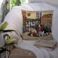 thumbnail image 3 of Carolines Treasures BDBA0312PW1414 Basset Hound at the gate Fabric Decorative Pillow, 14Hx14W, multicolor, 3 of 4