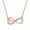 Rose Gold, variant on Infinity Heart Moissanite Necklace for Women, 14K Rose Gold Plated 925 Sterling Silver Infinity Love Pendant, Anniversary Birthday Valentine's Day Jewelry Gift for Wife Girlfriend Mom