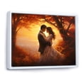 thumbnail image 2 of Designart "love Couple Landscape Luminous Embrace III" Romantic Landscape Floater Framed Canvas Wall Art, 2 of 7