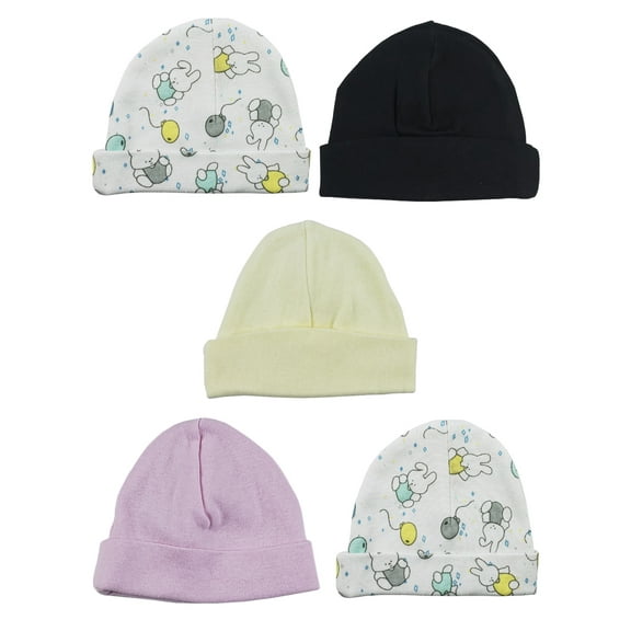 Bambini Girls Baby Cap (Pack of 5)