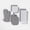 Gray, variant on 7pc Cotton Kitchen Textile Set - Includes Oven Mitt, Kitchen Towels, Pot Holders, Dish Cloths