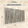 thumbnail image 6 of Barn Walls Twin Headboard Graywash Finish, Solid Wood Wall Mount with Smooth Natural Wood Grain, 6 of 10