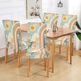 thumbnail image 2 of Yayeee 4 Pack Dining Chair Covers Stretch Parson Chairs Slipcovers Seat Protector, Beige Rainbow Clouds, 2 of 6