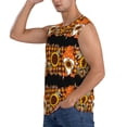 thumbnail image 3 of Balery Sunflower Gnomes and Bees Camisetas sin mangas para hombre, absorbe la humedad y protege contra el mal olor.-3X-Large, 3 of 7