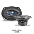 thumbnail image 4 of Par De Bocina De 6x9 5 Vías Full Range Steelpro Color negro con azul, 4 of 4