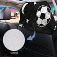 thumbnail image 3 of ZUXONGSY Car Seat Cover Towel Football Moon Print Automotive Front seat Protector Washable Car Seat Cushion for After Gym Workout, Running, Beach Sports, 3 of 8