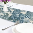 thumbnail image 4 of Yayeee Table Runner 90 inches Long for Home Kitchen Rectangle Dining Table Holiday Party Decoration, Green Flourishing Garden, 4 of 7