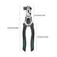 thumbnail image 3 of Multi-Functional Wire Pliers with Hammer Head, Labor-Saving High Carbon Steel Wire Stripper & Cutter Tool, 8.98" Length - Durable Electrical & DIY Hand Tool, 3 of 8