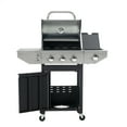 HighSound 3 Burner Propane Gas Grill, 37150 BTUs Stainless Steel Patio