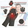 thumbnail image 5 of GOMOREON 1Pair Arthritis Gloves Women Men, Carpal Tunnel, Rheumatiod, Tendonitis, Fingerless Hand Thumb Compression Gloves, 5 of 10