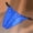 c01Blue, variant on Men's Open Hole Underwear Low Waist Breathable Thongs Panties for Men Underpants Male Ice Silk Lingerie Blue M