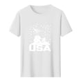 thumbnail image 4 of Tnhcen ​Summer Fashionable Patriotic T-Shirts for Men USA Flag Graphic Design 4th of July Novelty Crewneck Tees​ S-3XL, 4 of 5