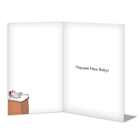 NobleWorks - C3998BBG Hilarious Baby Card 'Potty-Trained Version' with Envelope by NobleWorks