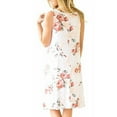 thumbnail image 2 of Encolax Women Summer Dresses Beach Floral Tshirt Sundress Sleeveless Pockets Casual Loose Tank Top Dress, 2 of 3