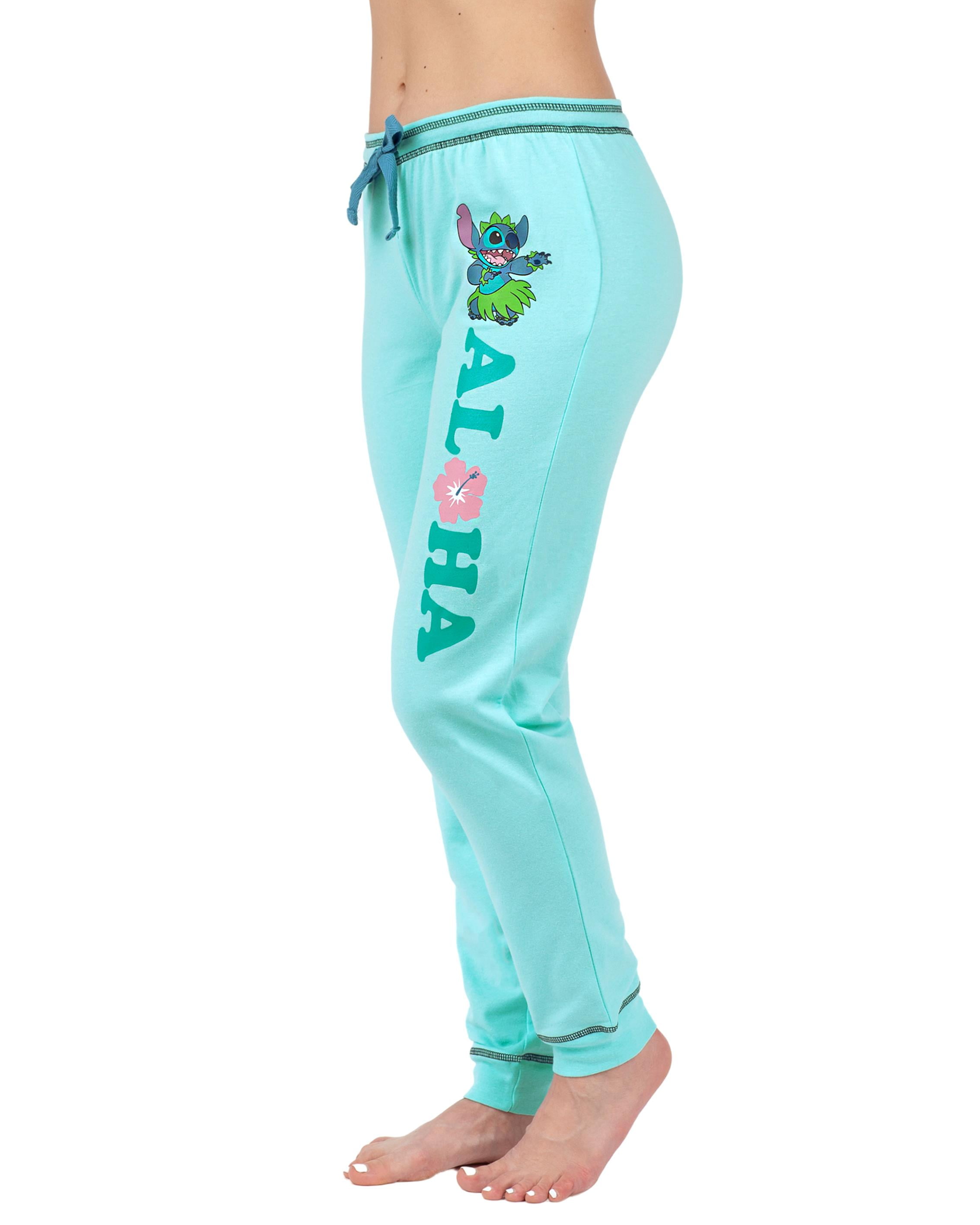 Disney Lilo And Stitch Womens Jogger Pants, Lounge Sweat Bottoms, Stitch,  Size: L 