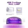 thumbnail image 2 of Lámpara de uñas LED UV recargable, luz de uñas profesional, secador de uñas rápido de gel de curado inalámbrico, lámpara de uñas portátil con sensor automático f Adepaton JQWJ530, 2 of 6