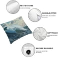 thumbnail image 4 of SHANXI  Throw Pillow Covers Home Decor Happy Dolphins Ocean Seascape Hawaii Sea Pillow Cases Decorative 12x12in, 4 of 5