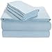 thumbnail image 3 of Tribeca Living Luxury Solid Flannel Deep Pocket Sheet Set, Sky Blue, California King, 3 of 4