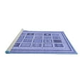 thumbnail image 2 of Ahgly Company Machine Washable Indoor Rectangle Abstract Blue Modern Area Rugs, 7' x 9', 2 of 4