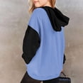 thumbnail image 4 of Vividxx Hoodies For Girls Oversized Long Sleeve Hooded Sweatshirt Kids Casual Color Block Pullovers Tops With Pocket Comfortable 4-5 Years, 4 of 7