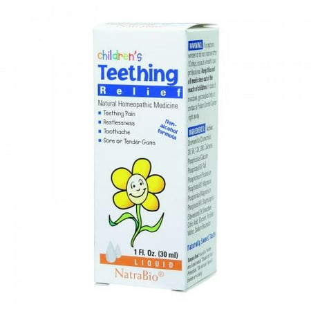 NatraBio Children's Teething Relief Liquid, 1 Oz