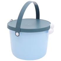 Soimiss Toy Storage Containers Sturdy Material Sky-Blue 1Set Multi-Functional Storage