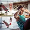 thumbnail image 4 of Costway Folding Weight Bench Adjustable Sit-up Board Curved Decline Bench Red, 4 of 11