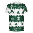 thumbnail image 5 of Tops para hombre, blusas y camisas de manga corta con cuello redondo para hombre, jersey informal con cuello redondo estampado para hombre, pantalones cortos deportivos para fitness, blusa de poliéste, 5 of 5