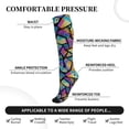 thumbnail image 3 of Bixox Colored Glass1 Print Compression Socks,Compression Socks Women & Men Circulation for Medical,Running,Athletic, 3 of 7