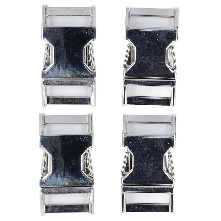 Side Release Buckle, Glossy Highly Durable Zinc Alloy Bright