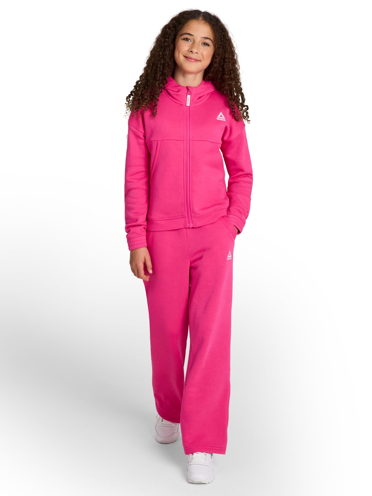 Reebok Girl's Game Day Fleece High Waisted Puddle Pant, Sizes 4-18