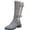 Gray, variant on Viluyesy Womens Knee High Boots Faux Fur Trim Double Buckle Low Heel Side Zipper Faux Suede Riding Style Comfortable Shoes Black Size 9.5