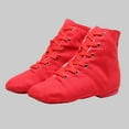 thumbnail image 5 of Xfvqtps Ballet Shoes for Girls High Top Soft Sole Non Slip Lace up Canvas Dance Shoes for Jazz Gymnastics Performance Red, 5 of 7