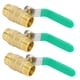 thumbnail image 3 of Válvula de bola de 3 piezas, doble macho, rosca de 1/2 pulg., interruptor, tubo de tubería de agua, válvula de cierre de latón engrosado., 3 of 14