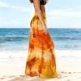 thumbnail image 4 of Pantalones de playa de gasa ligeros para mujer con protección solar, pantalones anchos de estilo bohemio estampados, blusa para mujer, 4 of 7