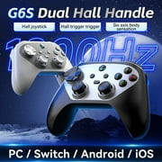 Wireless Game Controller,Bluetooth PC Cotroller Compatible with PC,Android/IOS,Mac,Switch,Steam,with Hall Joystick Trigger,Black