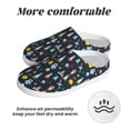 thumbnail image 6 of KLL Rocket Space Pattern Adult Unisex Cozy Slippers,Fuzzy Slip-on Slippers TPR Sole Slippers Comfort Plush Home Footwear for Indoor & Outdoor-35/36, 6 of 7